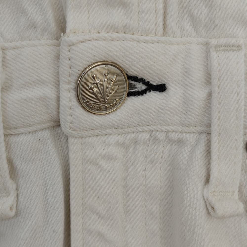 Rag & Bone Denim All In One Shirt Dress Size XS Off White Cotton Button Up READ - Picture 5 of 11